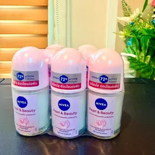 (4 ฟรี 1) นีเวียโรลออน ผลิตภัณฑ์ดูแลใต้วงแขน โรลออน ระงับกลิ่นกาย ลูกกลิ้งนีเวีย (NIVEA Rollon) 25 มล.x5 ขวด