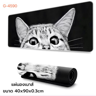 แผ่นรองเมาส์ขนาดใหญ่ G4590 วางเต็มโต๊ะ 900x400x3mm