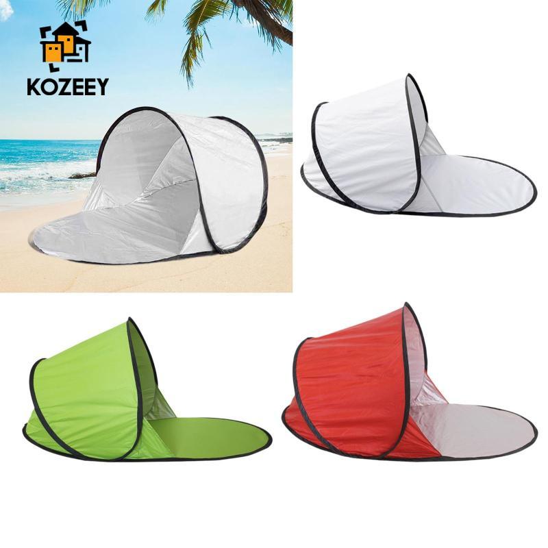 [KOZEEY] เต็นท์สำหรับชายหาดชั้นเดียวพร้อมม่านบังแดด ตั้งได้ง่ายและรวดเร็ว เหมาะสำหรับพักผ่อนและการตกปลา