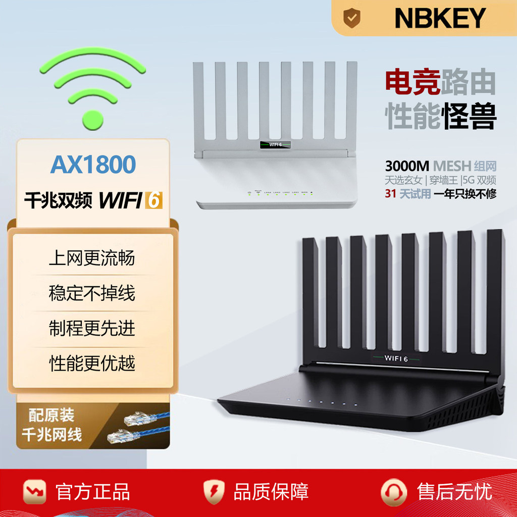 [อุปทานพิเศษ] เราเตอร์ไร้สาย wifi ผ่าน Wall King wifi ความเร็วสูงกําลังสูง 6 + Gigabit 5G Dual-Band 