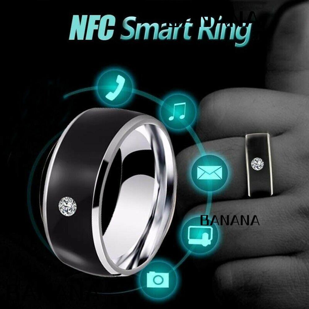 Banana1 NFC แหวนสวมนิ้วมือ เทคโนโลยี กันน้ํา อุปกรณ์โทรศัพท์ Android อัจฉริยะ