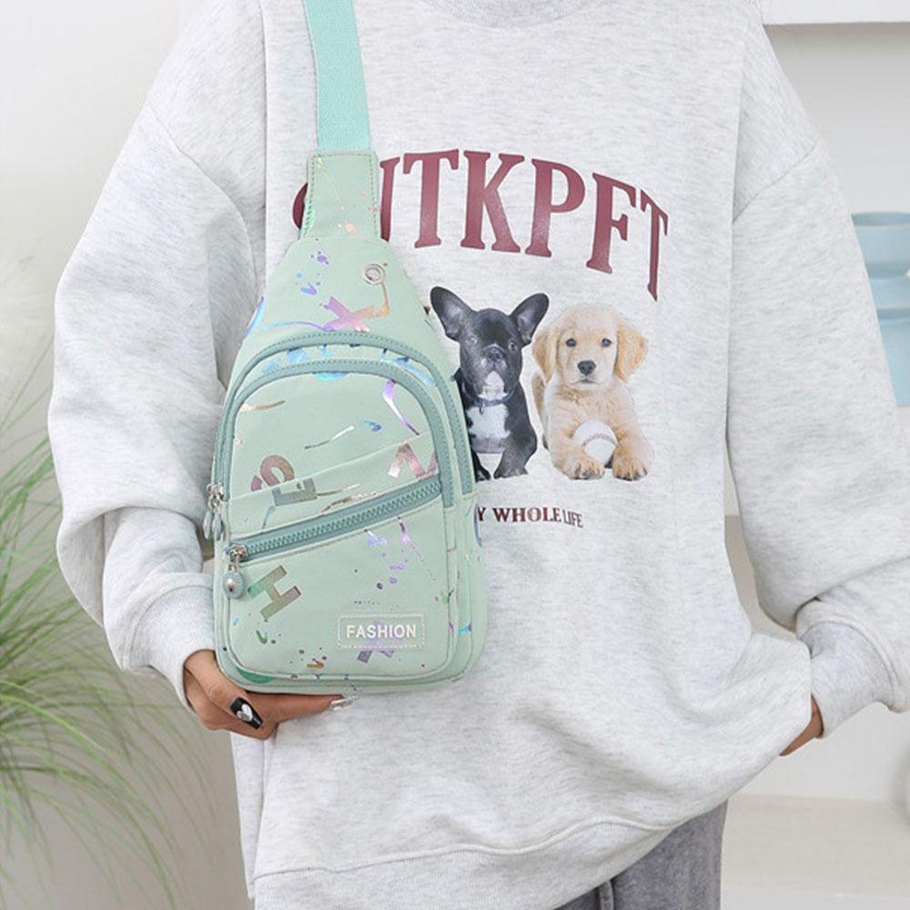 JOMATY กระเป๋าคาดหน้าอก, Fanny Pack กันน้ํากระเป๋าคาดเอว,ลําลองน้ําหนักเบา Multifuntional Hot Stamping ตัวอักษรกระเป๋าสะพายหน้าอก ราคา ถูกที่สุด ดีลบีเคเค แกลเลอรีภาพที่ 8