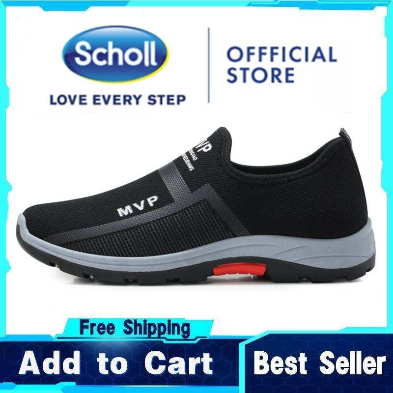 SCHOLL รองเท้าผู้ชาย Scholl รองเท้าผู้ชาย Scholl รองเท้าผ้าใบผู้ชาย Scholl Kasut Scholl รองเท้ากีฬาผ