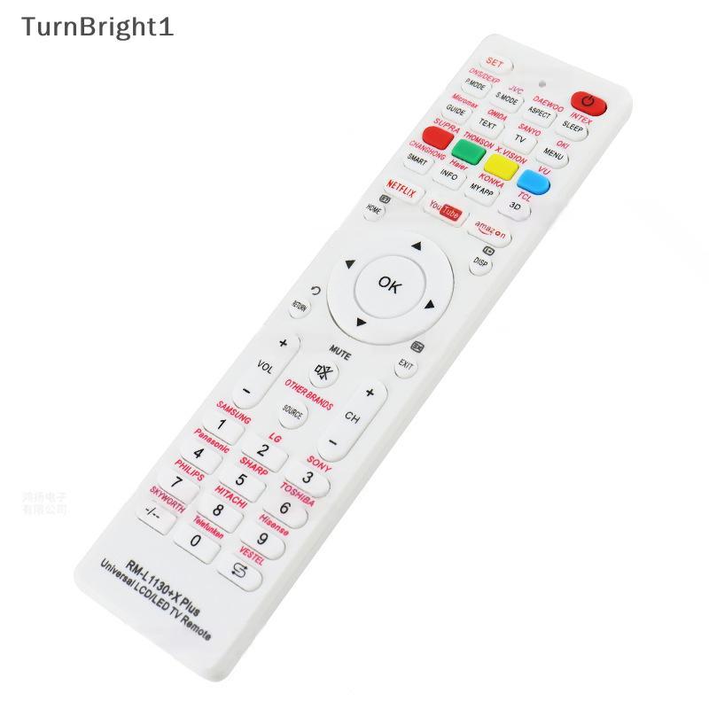 [TurnBright] Universal RM-L1130+X รีโมทคอนโทรลทดแทนสําหรับทีวีโทรทัศน์ทุกยี่ห้อ RM-L113+12 RM-L1130+