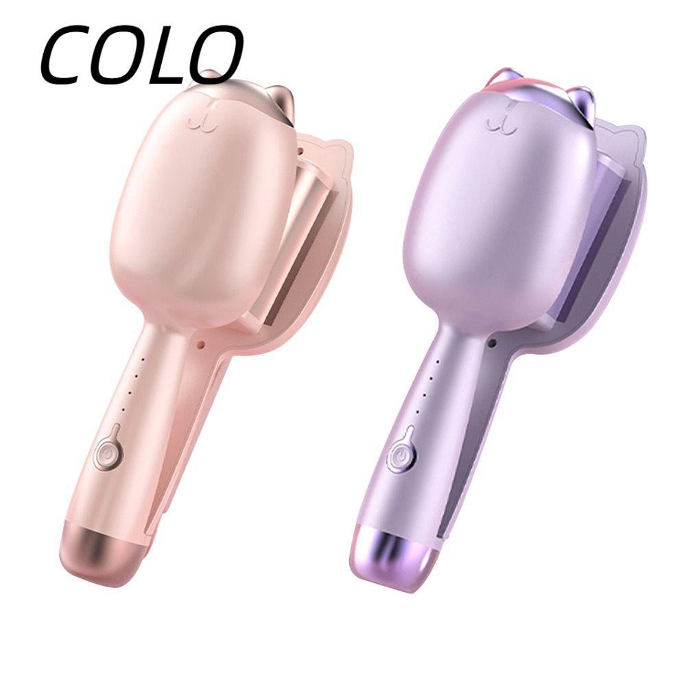 COLO เครื่องมือดัดผม, S รูป Anti Scald Hair Curling Irons, แบบพกพา 32 มม.เครื่องมือจัดแต่งทรงผม 3 เก