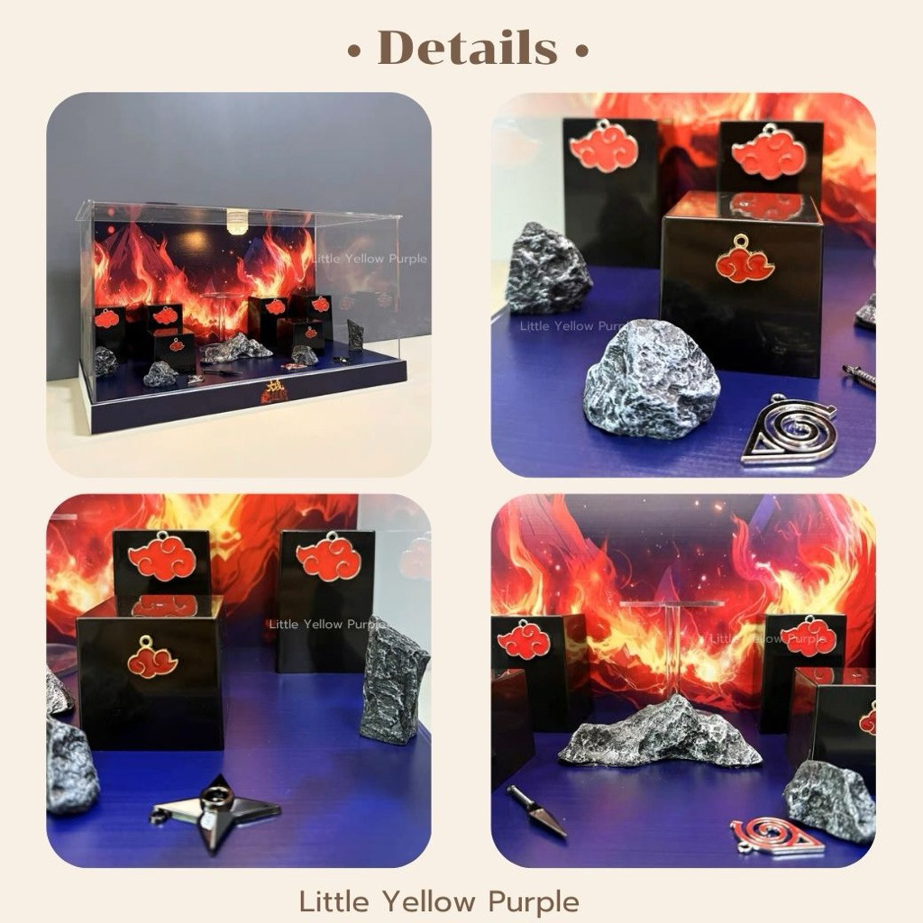 ตู้โชว์โมเดล NARUTO SHIPPUDEN SERIES กล่องอะคิลิคใส่ Art Toy พร้อมอุปกรณ์ประกอบฉาก⚔️🔥 - รูปที่ 4