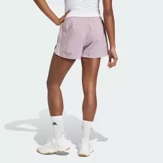 adidas Gym & Training กางเกงขาสั้นเอวสูงผ้าทอ Pacer Workout ผู้หญิง สีม่วง KD7329