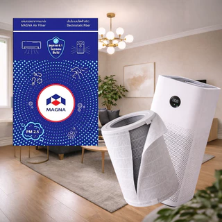 [มาตรฐาน USA] แมกน่า F250 แผ่นกรองฝุ่น PM 2.5 กรองฝุ่นพัดลม แผ่นดักจับฝุ่น แผ่นกรองอากาศ ฟิลเตอร์กรองฝุ่น เฮปปะ ฟอกอา...