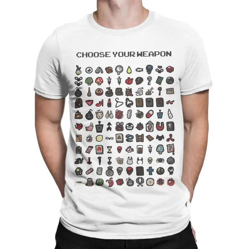 เสื้อยืด Harajuku The Binding of Isaac แบบคอกลม แขนสั้น สำหรับทุกเพศ ผลิตจากผ้าฝ้าย 100%