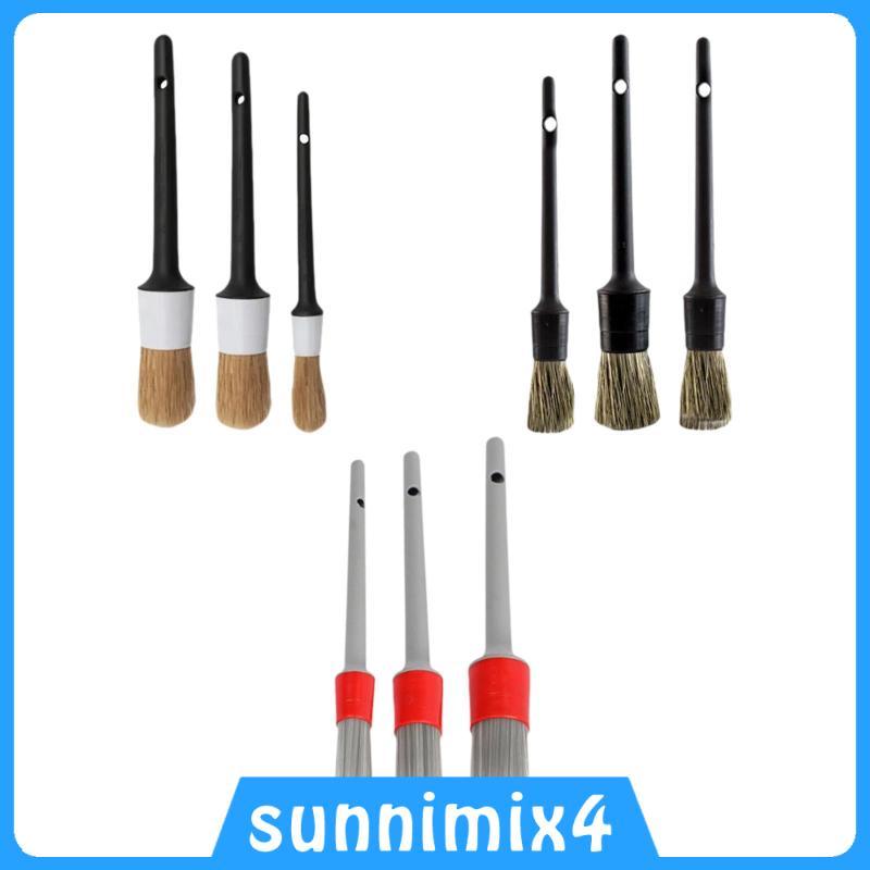 [H2Sports] 3 ชิ้น Generic Detailing Brush No Scratch Tyre Detailing Car Washing Kit