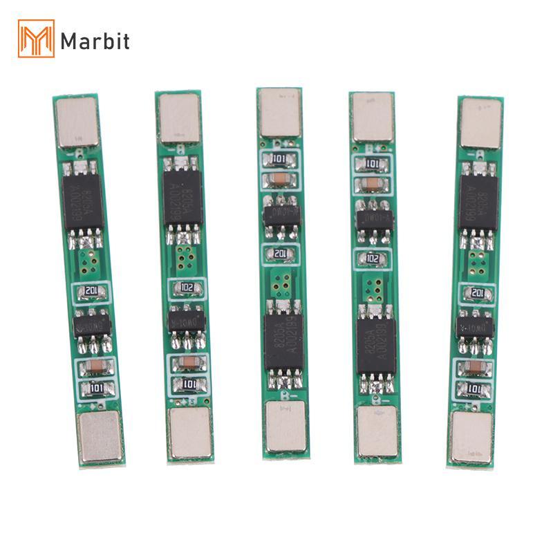 Marbit 5 ชิ้น 1S 3.7 โวลต์ 3A Li-ion BMS PCM แบตเตอรี่ Charge Discharge ป้องกัน PCM สําหรับ 18650 Lipo ชาร์จโมดูล null