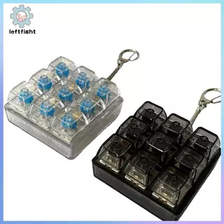 ซ้าย 4/9 คีย์คีย์บอร์ดแกนเครื่องทดสอบ LED คีย์บอร์ดของเล่นความเครียดบรรเทา DIY Fidget ปุ่ม Keycap Fidget พวงกุญแจของเล่นของขวัญ GHT
