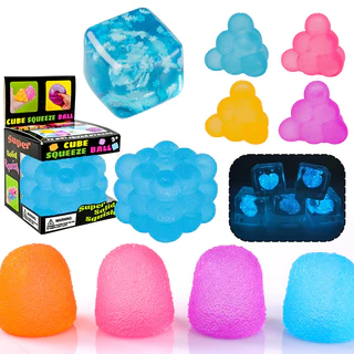 Frosted Squishy ของเล่น Needoh Nice Cube super ssolid squish Schylling Rebound Pinch Decompression ของเล่นเด็กของขวัญ