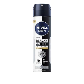 Nivea นีเวีย เมน สเปรย์ แบล็ค แอนด์ ไวท์ อินวิซิเบิ้ล อีพิค ไนท์ 150 มล.