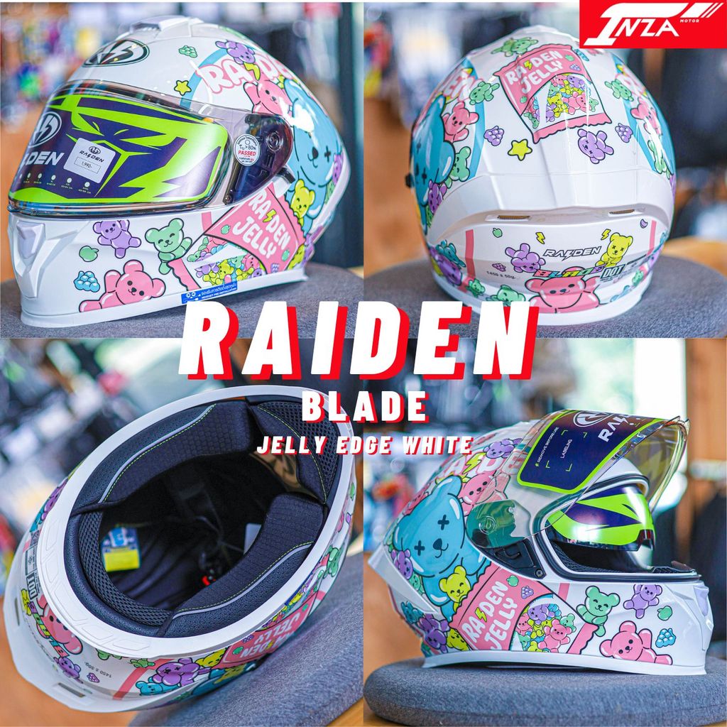 RAIDEN HELMETS รุ่น BLADE หมวกกันน็อคเต็มใบ ทรงสปอร์ต รุ่นใหม่ล่าสุดปี 2025