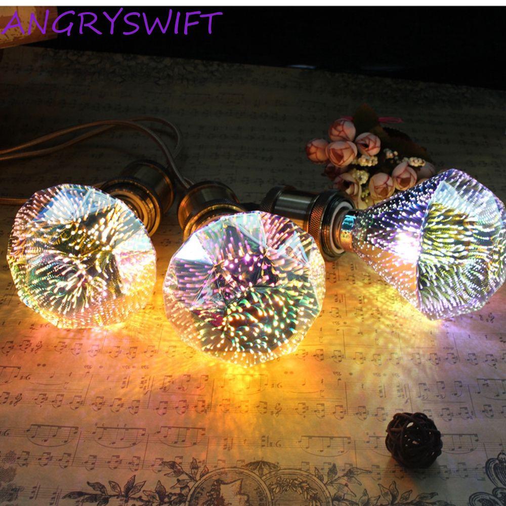 ANGRYSWIFT ไฟ LED Edison Novelty Festive Atmosphere Bar ร้านอาหาร 3D หลอดไฟตกแต่งแก้ว