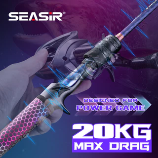 Seasir Rexcast 20KG ลากสูงสุด 15 เดือนรับประกันเบ็ดตกปลายาวคาร์บอนไฟเบอร์ Zirconia ท่องเที่ยวแหวน 1.65M-2.43M น้ําหนักล่อ 4-25g ระยะทางโยน Rod ML/M/MH Spining & Casting