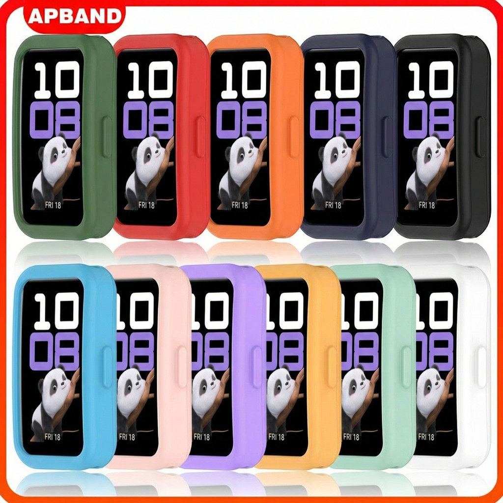 เปลือกยาง for Huawei Band 10 9 8 / NFC เฟรม Anti-Gores ซิลิโคนนุ่มกันชนหน้าจออุปกรณ์ป้องกันเฟรม