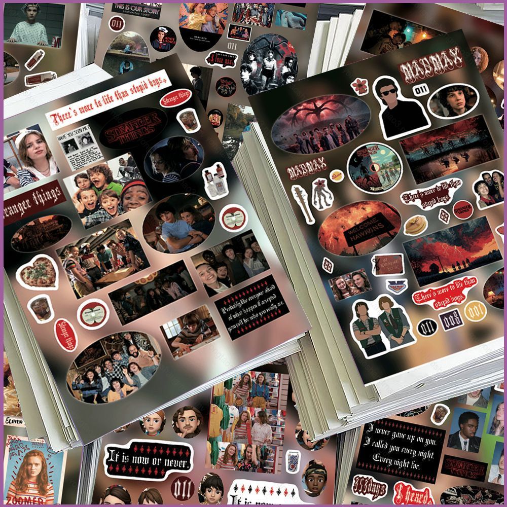 YT3 8Sheepts/ชุดคนแปลกหน้าสติกเกอร์ Mike Wheeler Demogorgon Graffiti กระเป๋าเดินทางตกแต่งกันน้ํา