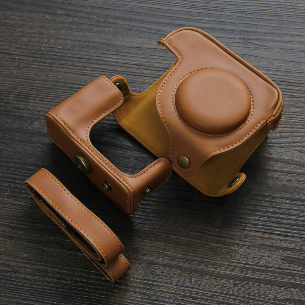 สําหรับ Canon G12 G11 Retro PU กระเป๋าหนัง G10/G11 กล้องสําหรับ Canon G15/G16 Crossbody ไหล่กระเป๋าค