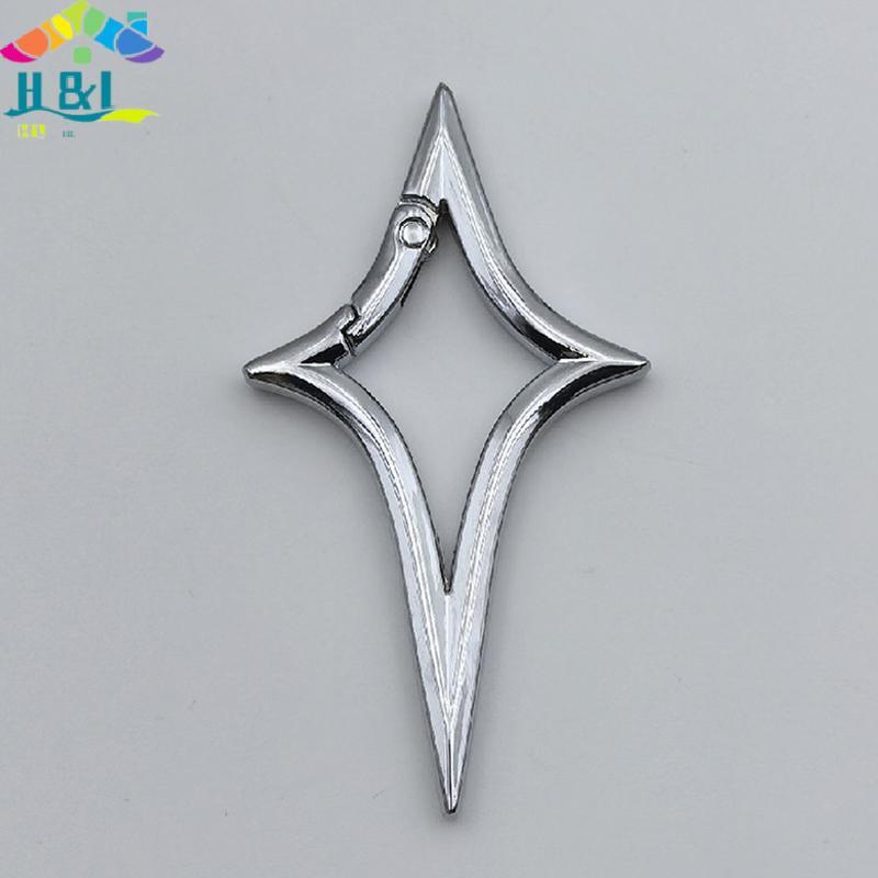H&L Y2K Star Geometric Essential Icon Carabiner พวงกุญแจพวงกุญแจรถ Gothic Bapa Decor {th}