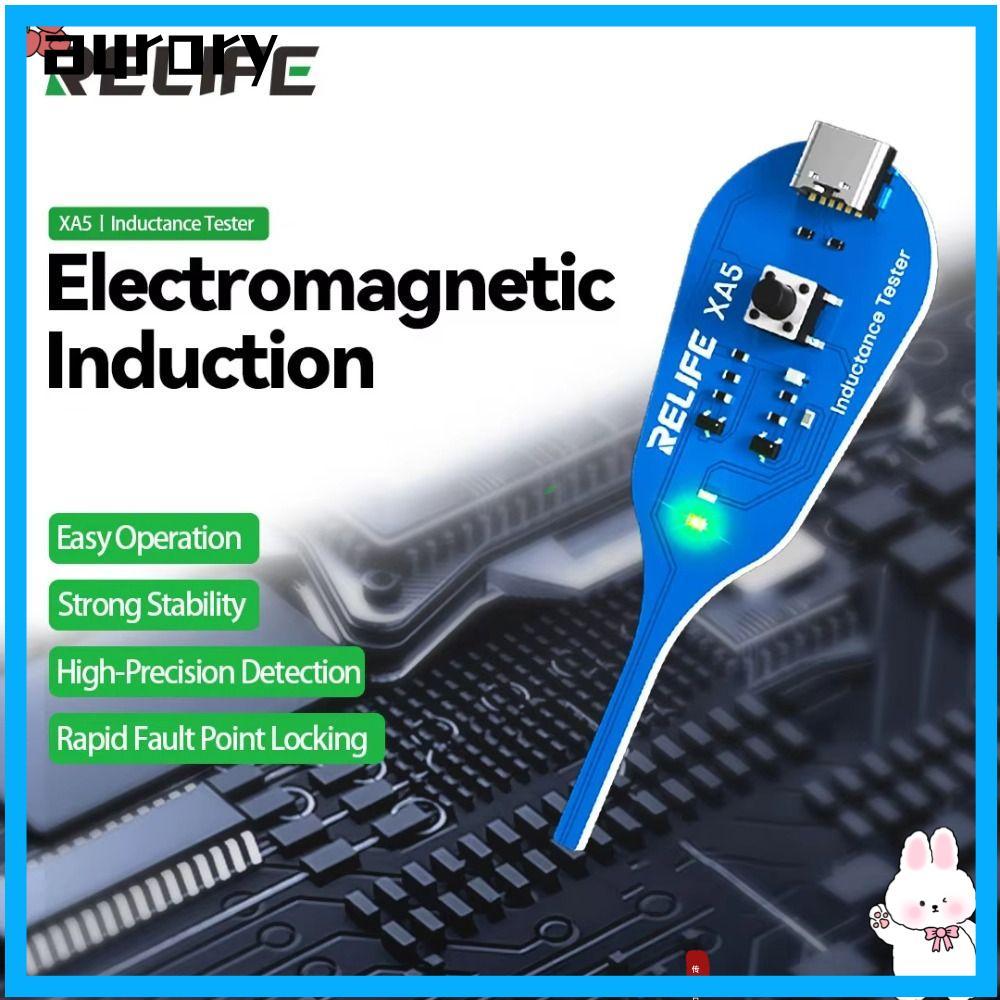 AURORY เครื่องทดสอบเหนี่ยวนํา, แม่เหล็กไฟฟ้าเหนี่ยวนํา Non-Contact เมนบอร์ด Coil Tester, RELIFE XA5 