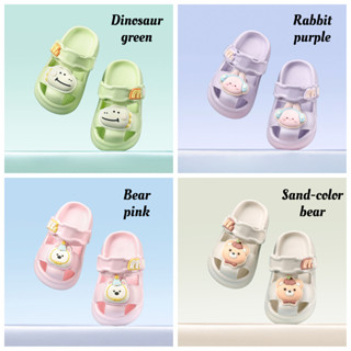 รองเท้ารองพื้นลายไดโนเสาร์ กระต่าย และหมี สำหรับเด็กอายุ 14-…