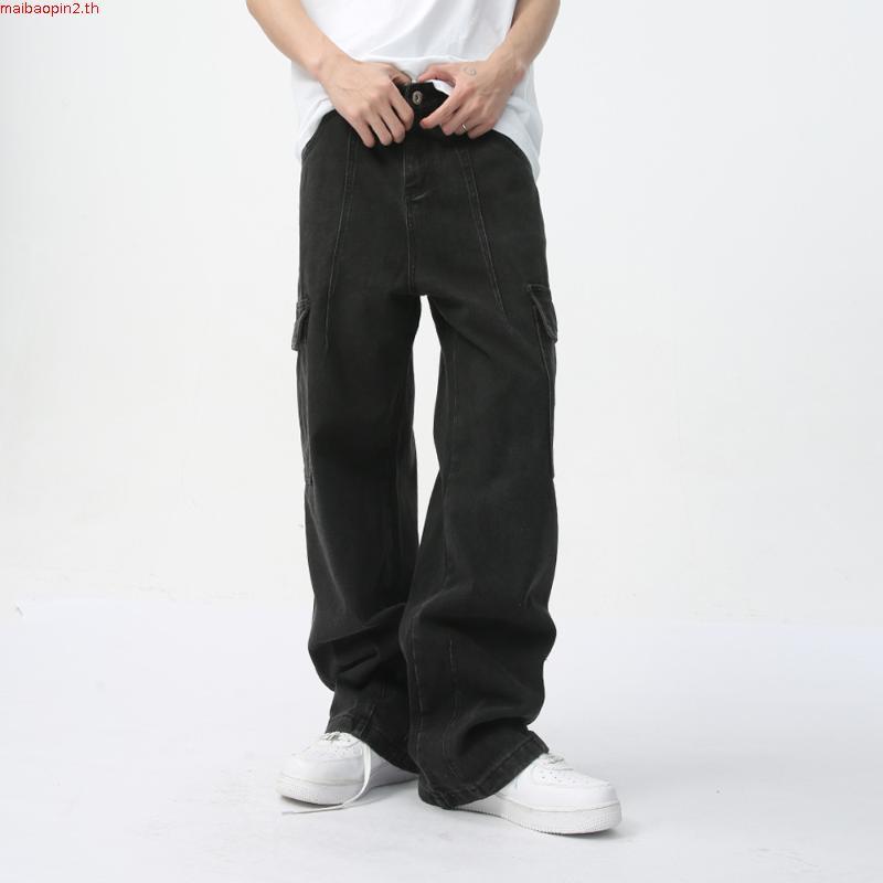 BARON Retro Workwear Jeans กางเกงยีนส์ทรงคาร์โก้สไตล์อเมริกันย้อนยุค