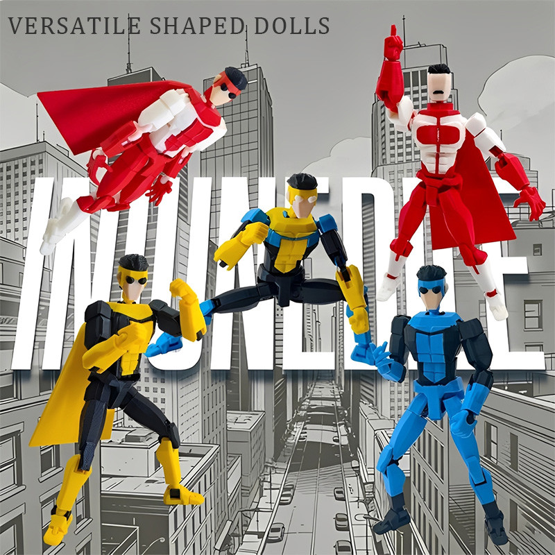 3D พิมพ์ Invincible Mark Greyson Action Figure Omni Warrior Multi-Joint ตุ๊กตาเคลื่อนย้ายได้ของขวัญ