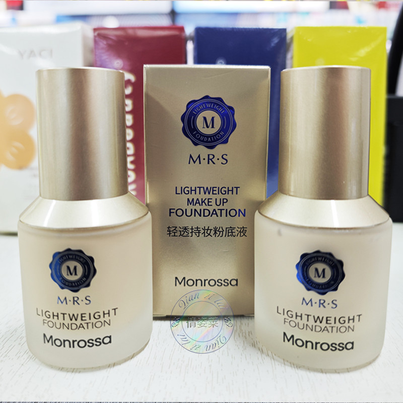 foundation ไพรเมอร์ MRS Morisa โปร่งใสยาวนานแต่งหน้า Liquid Foundation ผสมแห้งผิวมัน Moisturizing Oi