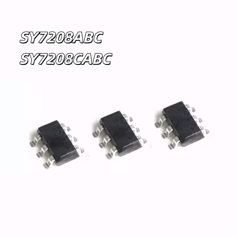 ยี่ห้อใหม่ SY7208ABC ผ้าไหมพิมพ์ CA SY7208CBC ผ้าไหมพิมพ์ JU Patch SOT23-6