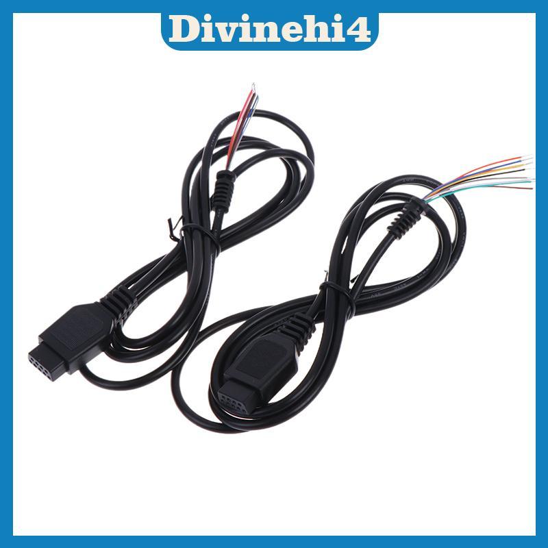 <divinehi4>สําหรับ Genesis 2 MD 2 สายควบคุมสําหรับ Mega Drive 2 Gamepad Controller ขยายสายไฟ 9Pin เก