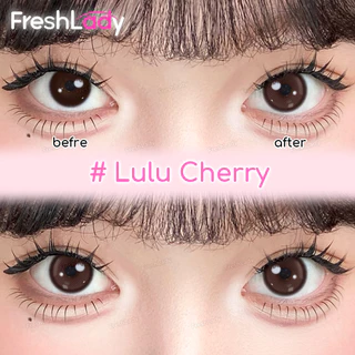 【FDA】Freshlady คอนแทคเลนส์ตาหวาน Brown Grey คุณผู้หญิง คุณผู้หญิง การพักผ่อน คอนแทคเลนส์รายเดือน Lulu 14.5mm