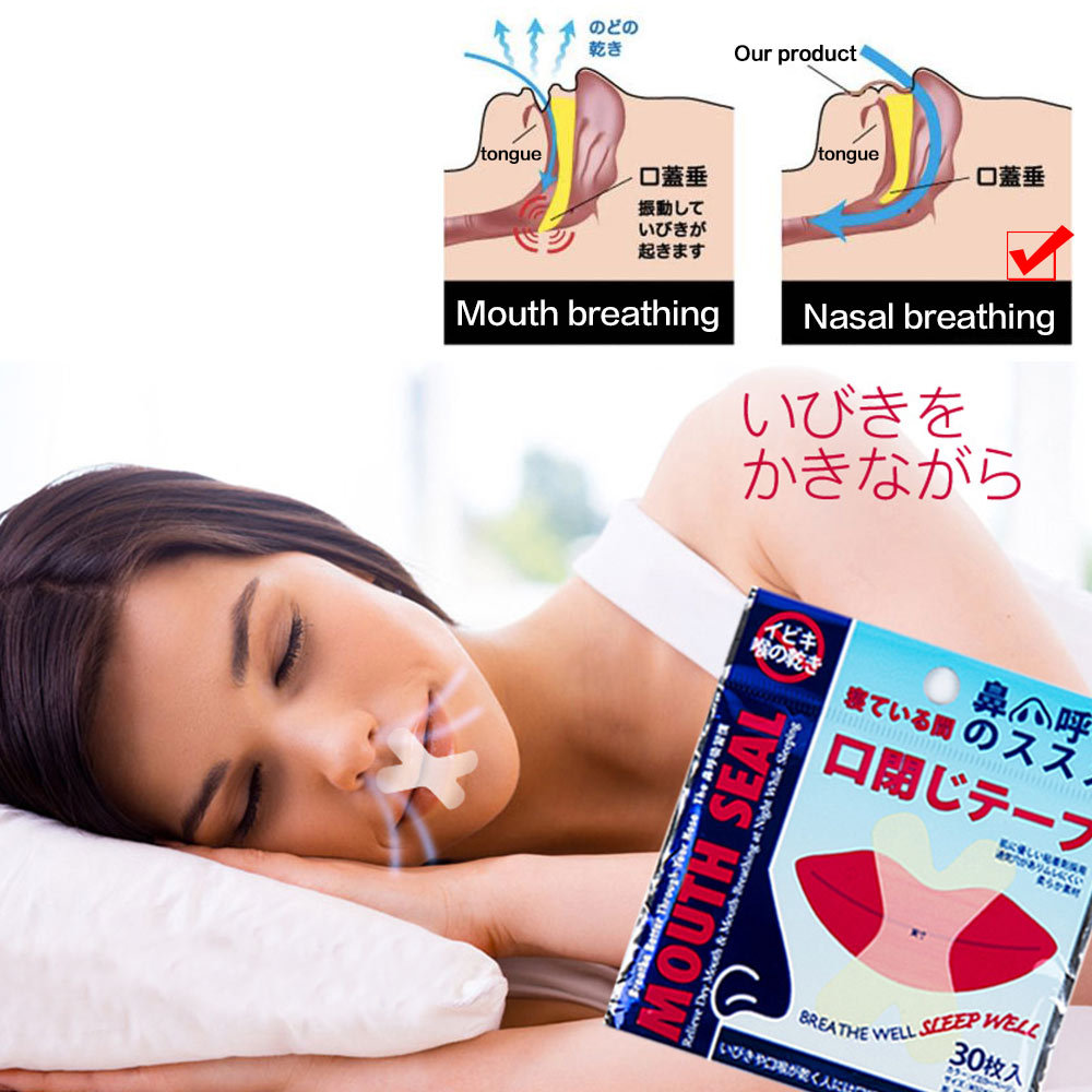 Unisex Anti-Snoring Nasal Strip Sleep Aid Night Patch Health Care จมูก Breath สติกเกอร์เทปเครื่องมือ