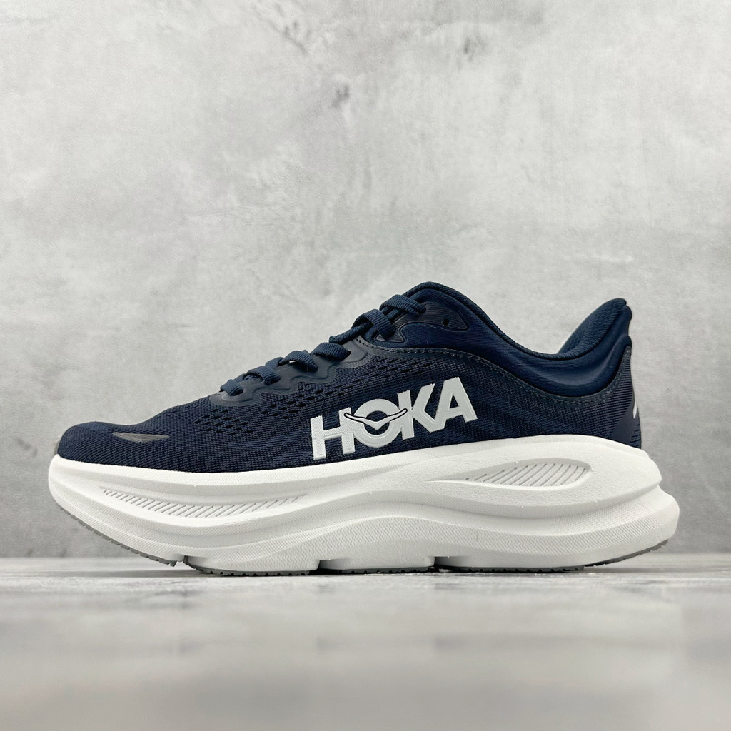 รองเท้าวิ่ง HOKA ONE ONE BONDI 9 พื้นหนา มาพร้อมเทคโนโลยีดูดซับแรงกระแทกและการระบายอากาศได้ดี N1OH