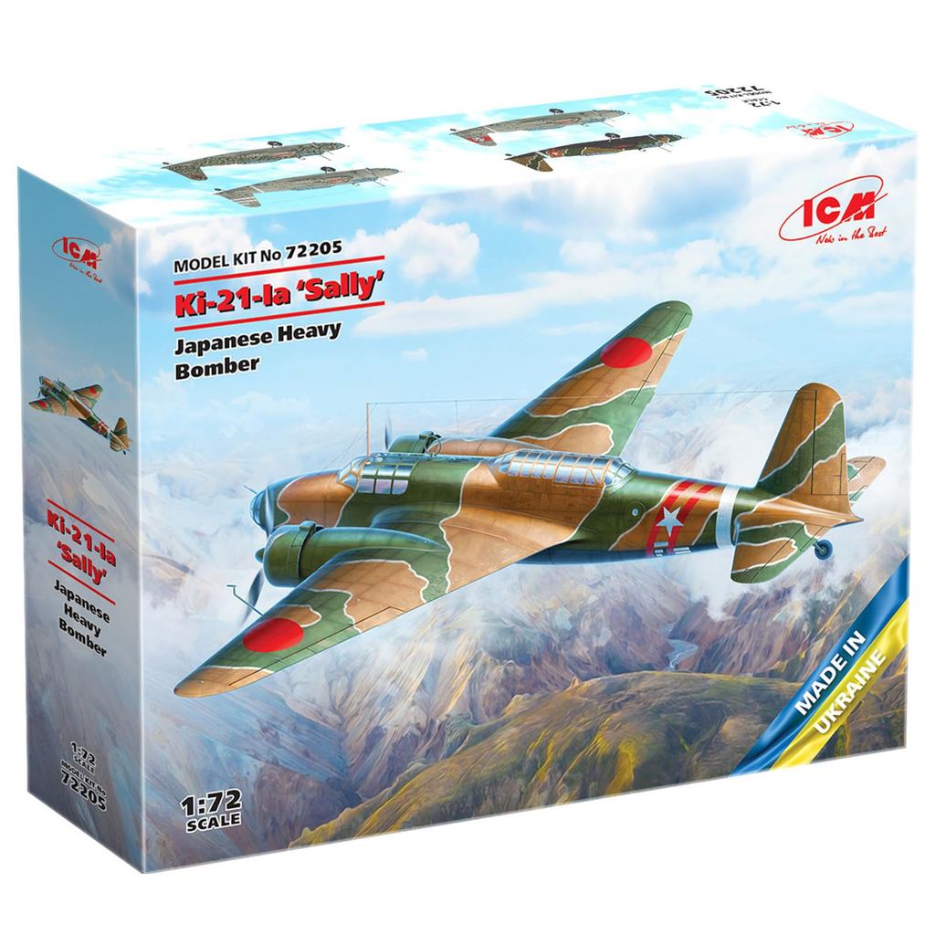 ICM ICM 172 กองทัพญี่ปุ่น Ki-21-Ia Type 97 Heavy Bomber พลาสติกรุ่น 72205