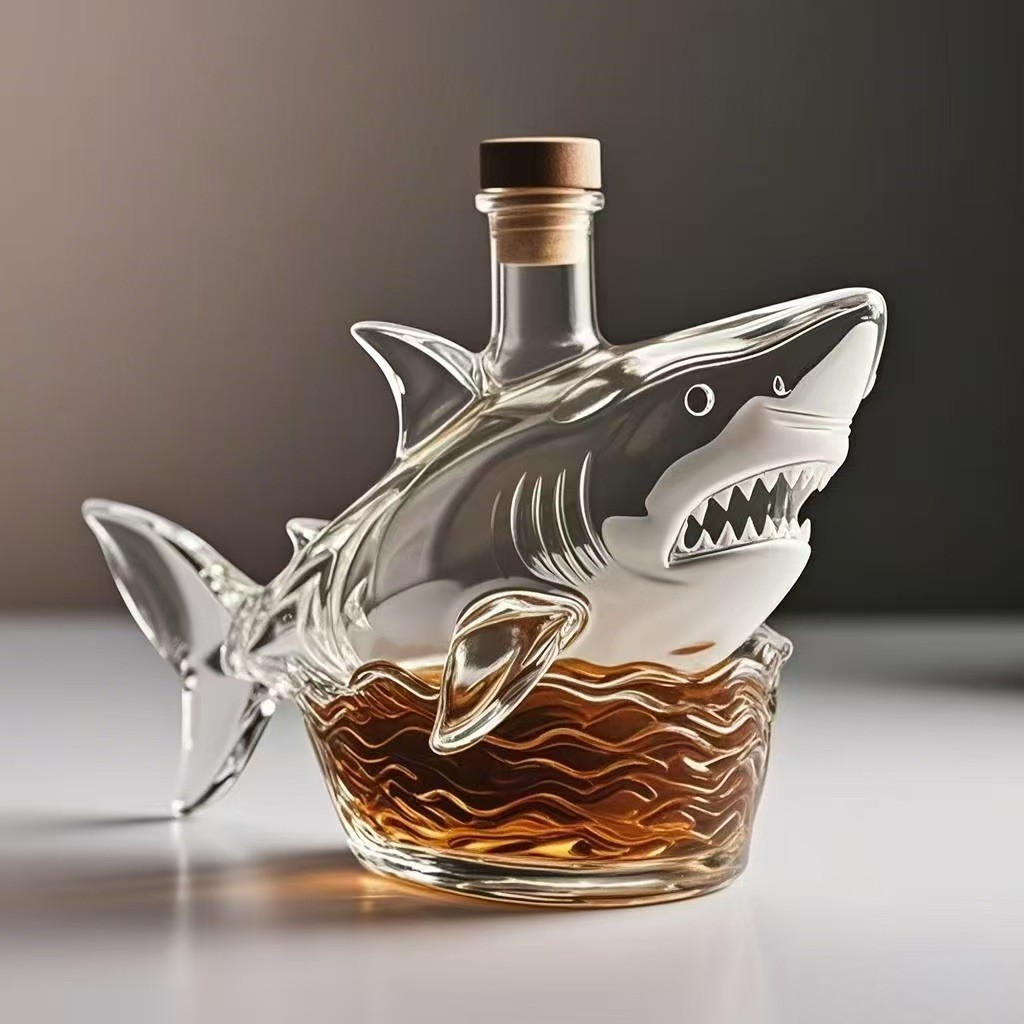 New shark  whiskey  bottle Shark whiskey bottle, creative wine bottle
