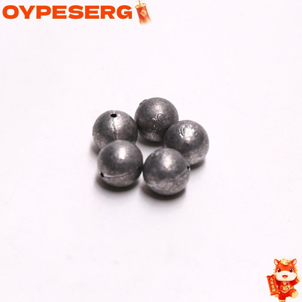 OYPESERG อุปกรณ์ตกปลา 20pcs ตะกั่ว sinker ทรงกลม น้ำหนัก 1g-9g ออกแบบเพื่อการใช้งานที่ไม่ย้อยลงง่าย
