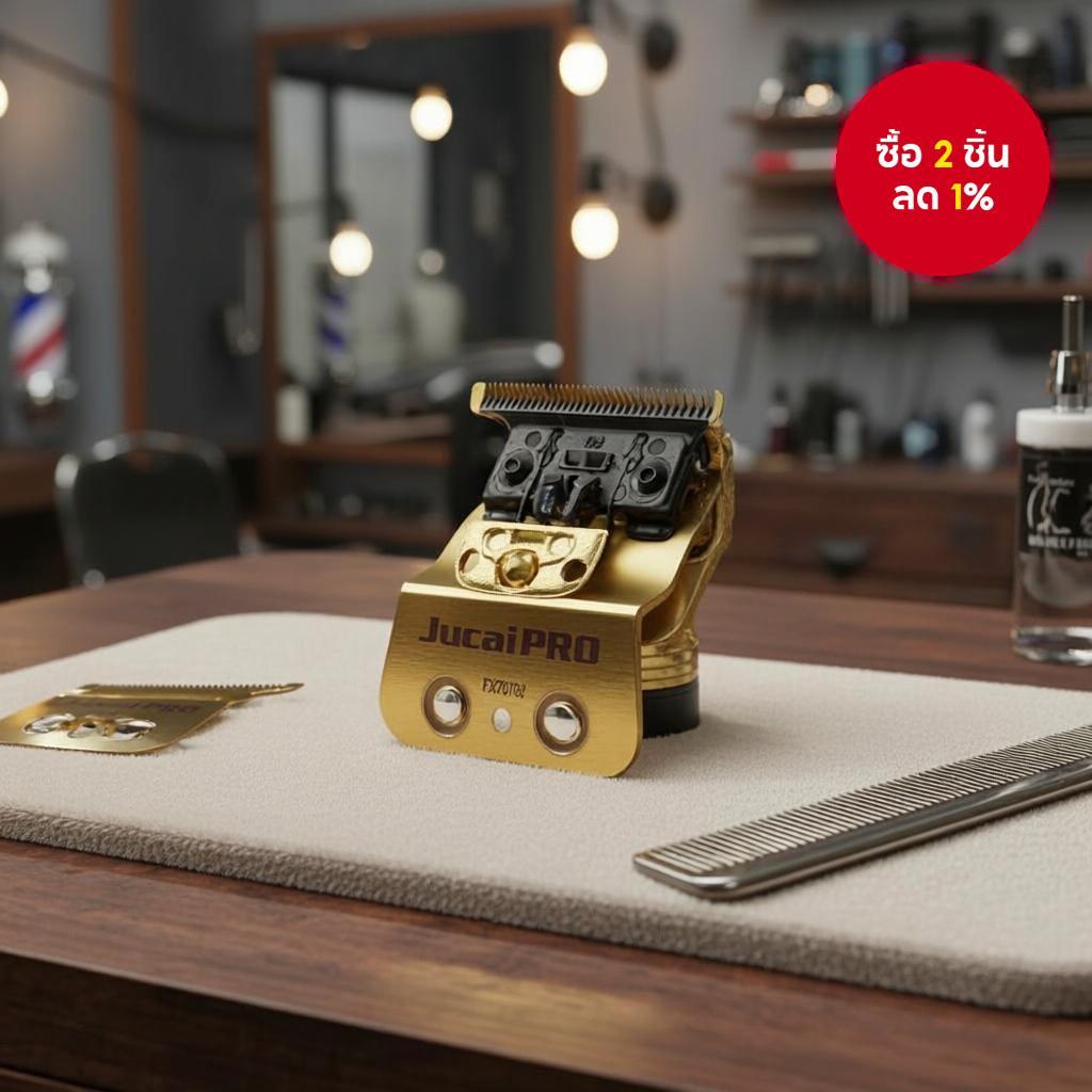 ใบมีด Jucai PRO FX707G2 เคลือบไทเทเนียม สําหรับเครื่องตัดแต่ง F7878 FF1T – ใบมีด DLC เหล็กกล้าคาร์บอ