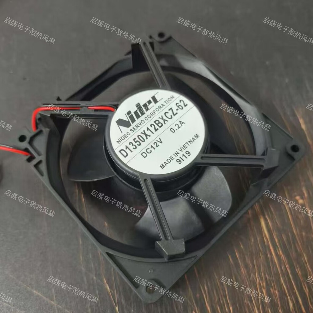 [Radiator] D1350X12BXCZ-62 DC12V 0.2A NIDEC พัดลมระบายความร้อนตู้เย็น NIDEC โรงงานไฟฟ้าญี่ปุ่น