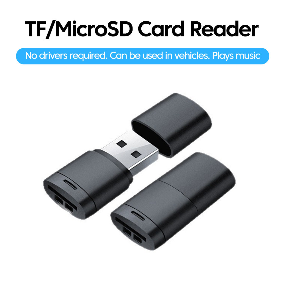 Twitch Portable In-Car Mini Card Reader USB2.0 การ์ดความเร็วสูงอ่าน Mini MicroSD/TF เครื่องอ่านโทรศัพท์มือถือความเร็วสูงสําหรับแล็ปท็อปพีซี