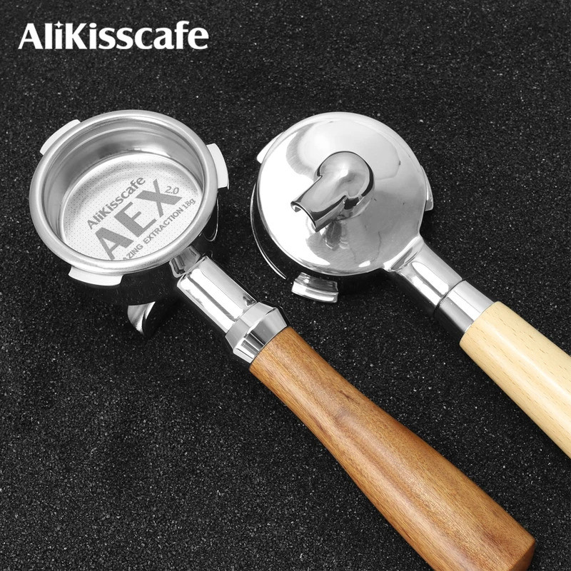 58 มม.Portafilter สําหรับ Hibrew h7 h7a h10a Breville Barista Max Mini Sunbeam Double Spout กาแฟเครื