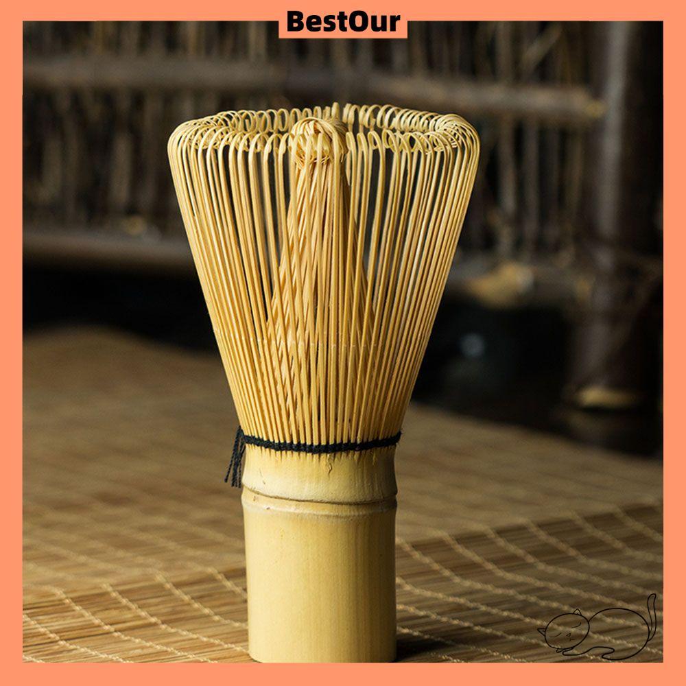 BESTOUR 80 Fringe Bamboo Brush Home Kitchen Green Tea Matcha Bamboo Accessories