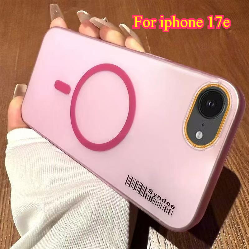 สําหรับ Iphone 17e 17E กรณีแม่เหล็ก Matte Pc โปร่งแสงสําหรับ Iphone 17 E 16e SE 4 5G กันกระแทกปกแข็ง