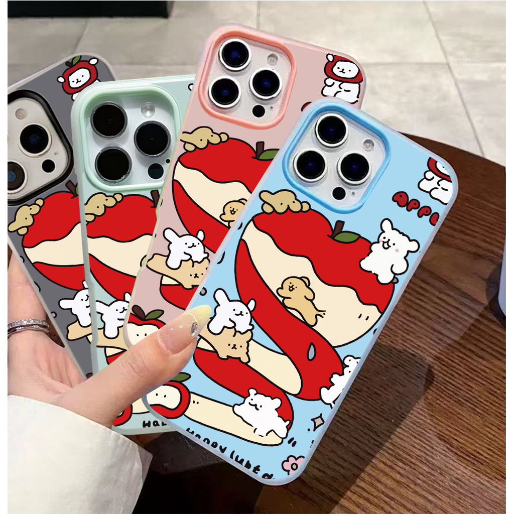 Red Apple Puppy Case 2 in 1 สําหรับ Redmi 15 15C หมายเหตุ 14 13 Pro 14C 13X 13C A3 A1 11S 12C 10C No