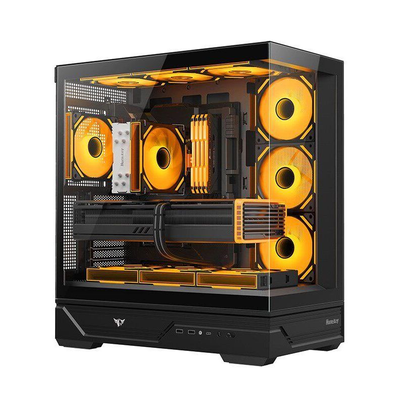 Hangjia MVP Destiny Man GX760A Sea View Room แชสซีขนาดใหญ่คอมพิวเตอร์สําหรับเล่นเกมเดสก์ท็อปด้านหลัง