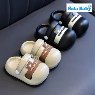 รองเท้าแตะเด็ก รองเท้าหัวโต ลายหมี Happy Baby น่ารัก ใส่สบาย กันลื่น น้ำหนักเบา ใส่ได้ทั้งเด็กชายเด็กหญิง DDX68