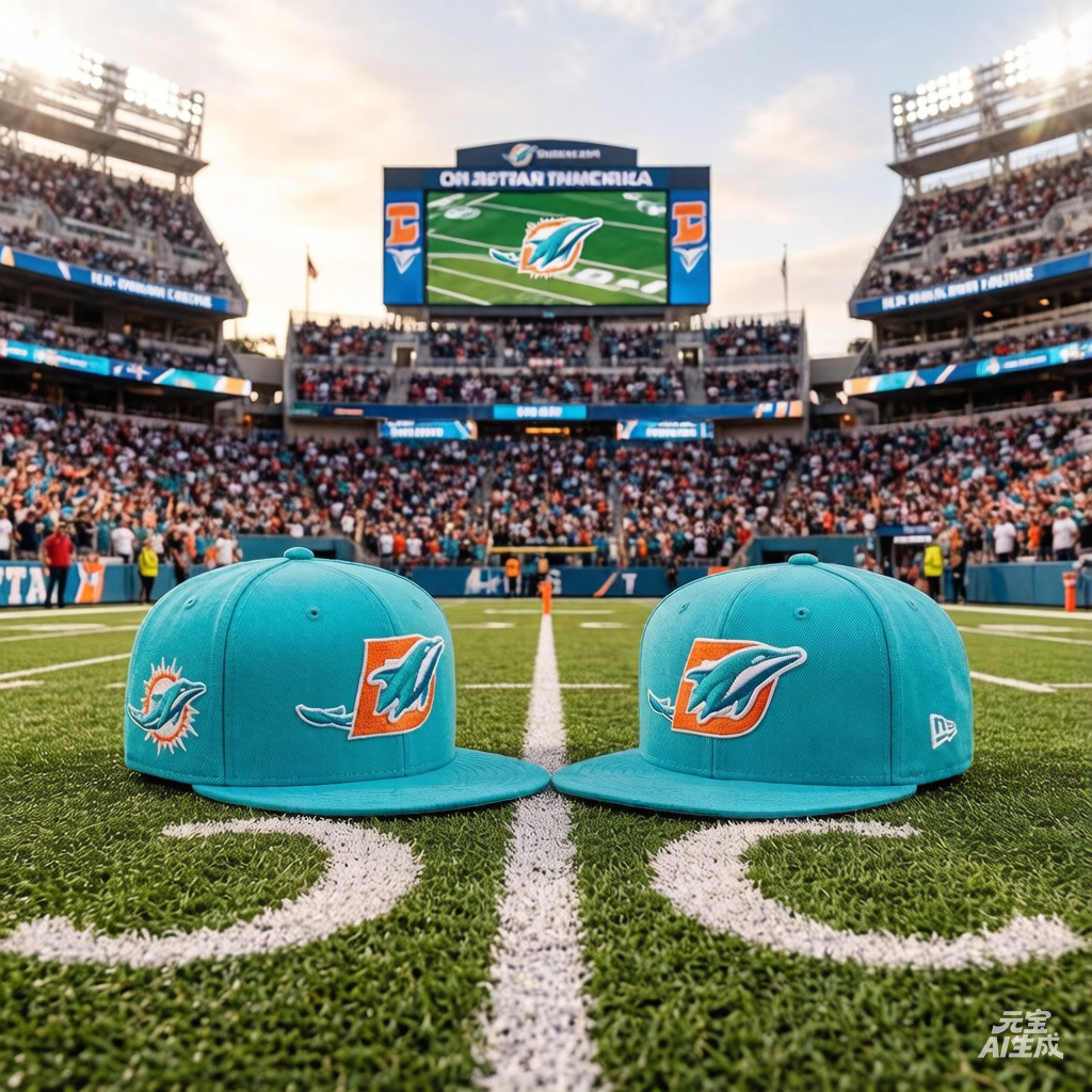หมวกMiami Dolphins Deceptor 9FIFTY ปรับขนาดได้ กันแดด สำหรับทั้งผู้ชายและผู้หญิง