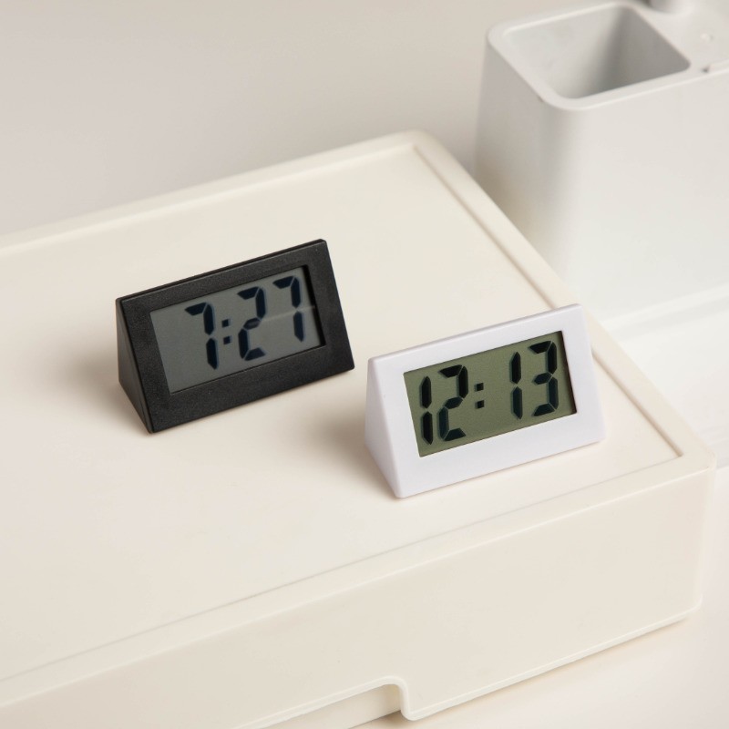 Mini Clock Simple Electronic Clock Bedside Clock Car Clock Student Clock Portable Desk Clock Digital