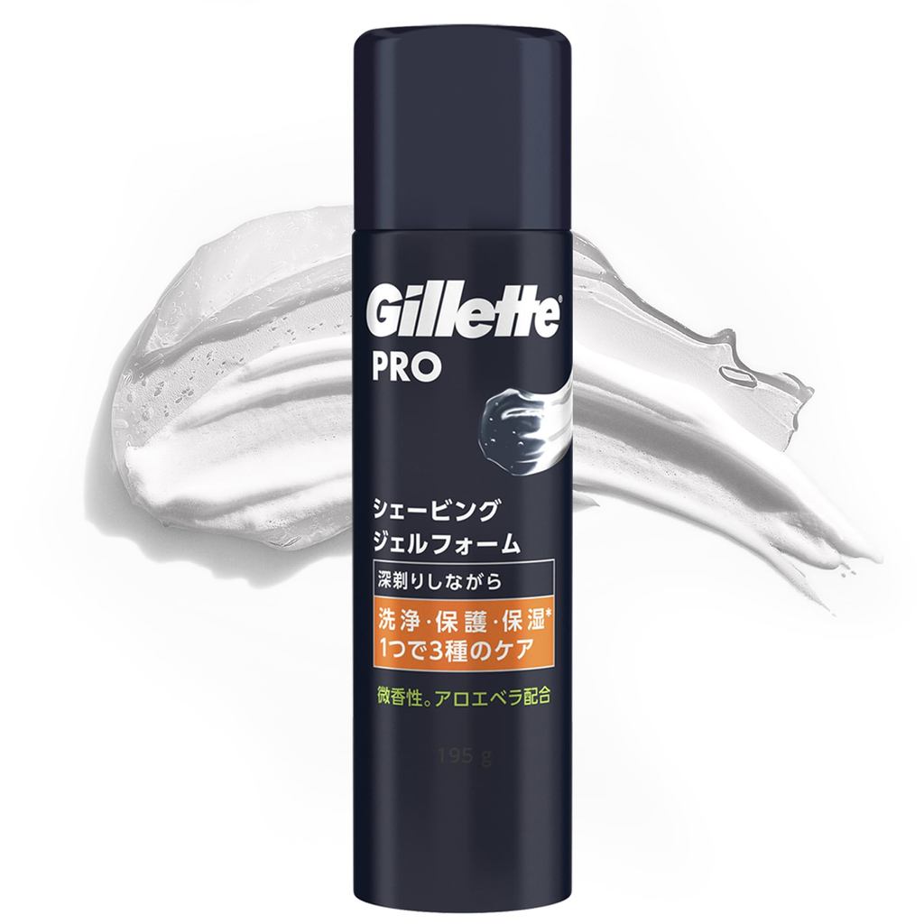Gillette Pro Shaving Gel Foam 195g- Shipping from Japan -
